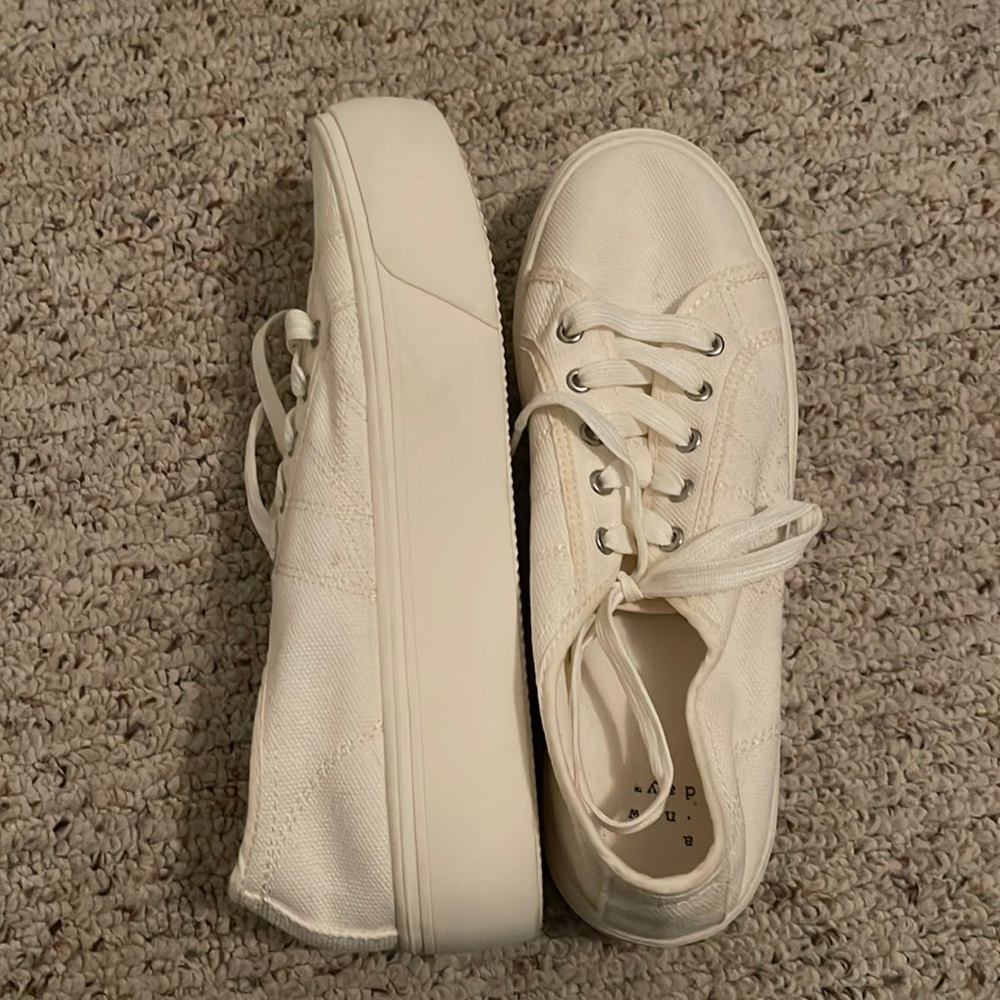 a new day canvas platform sneakers